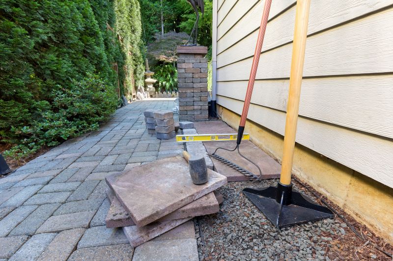 Base layer preparation for pavers